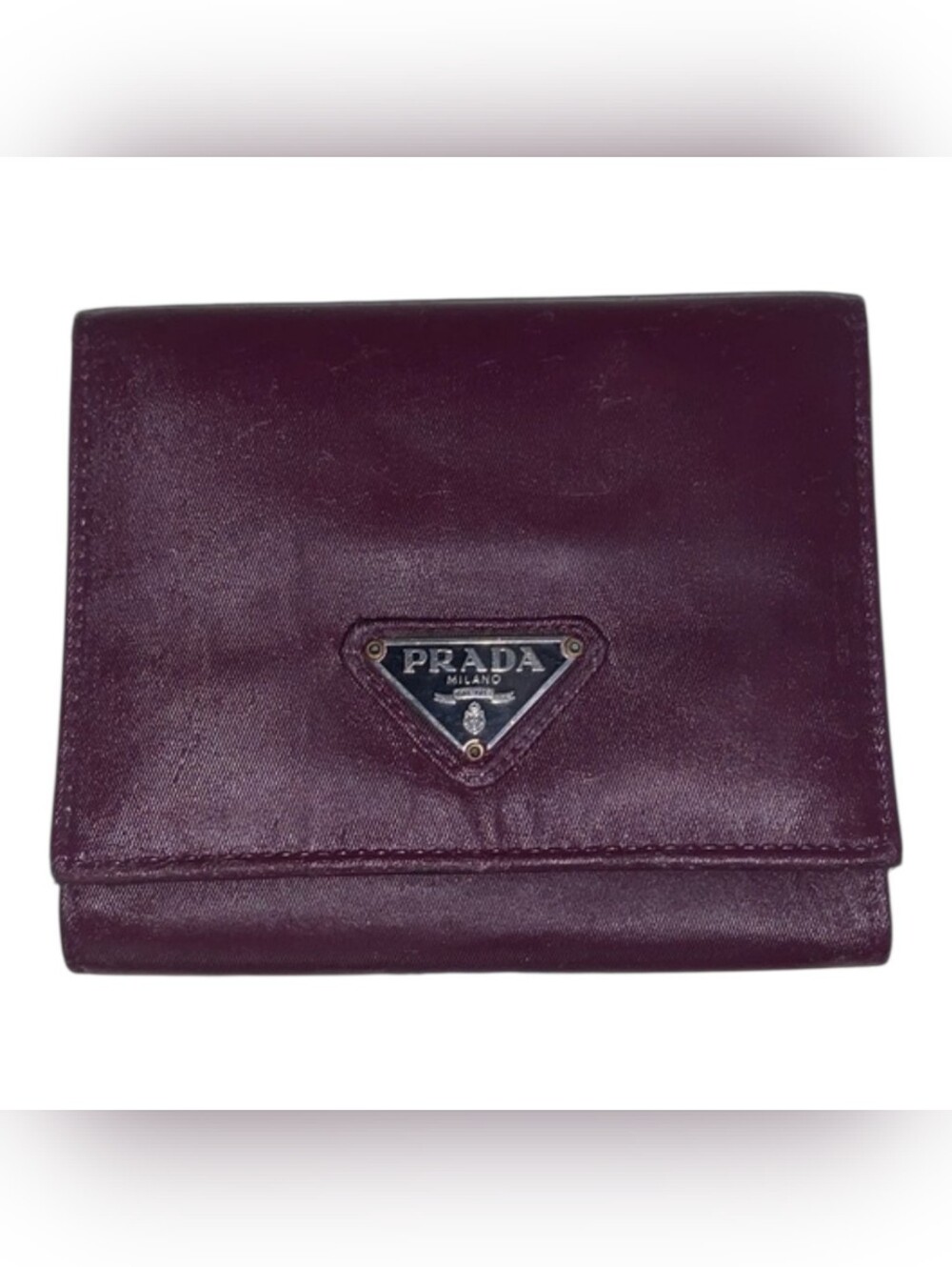 Prada Burgundy Bi-fold Wallet